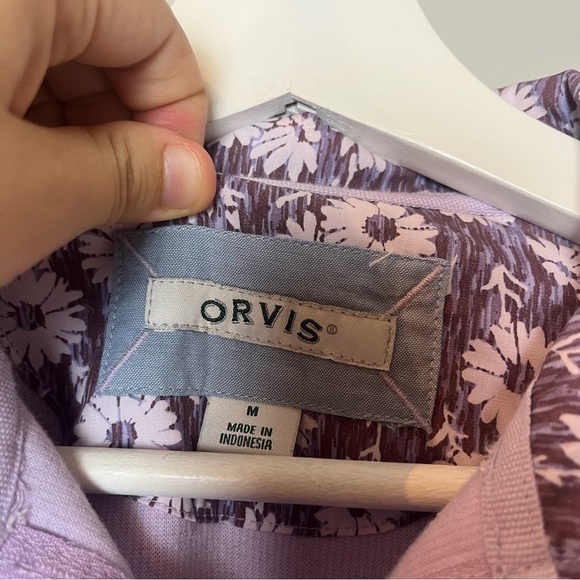Orvis Quarter Zip Lavender Pull Over - Picture 7 of 10